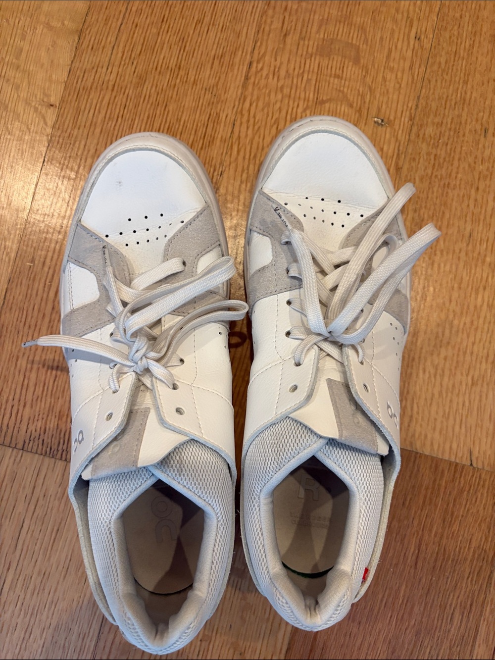 Men’s On Cloud Rogers White and Light Gray Sneakers